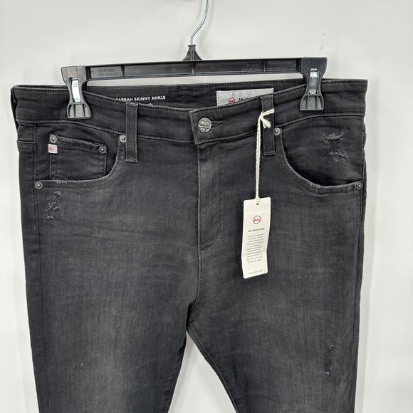 AG Jeans Adriano Goldschmeid NWT The Farrah Skinny Ankle in Black Cafe // 31 - Picture 6 of 14